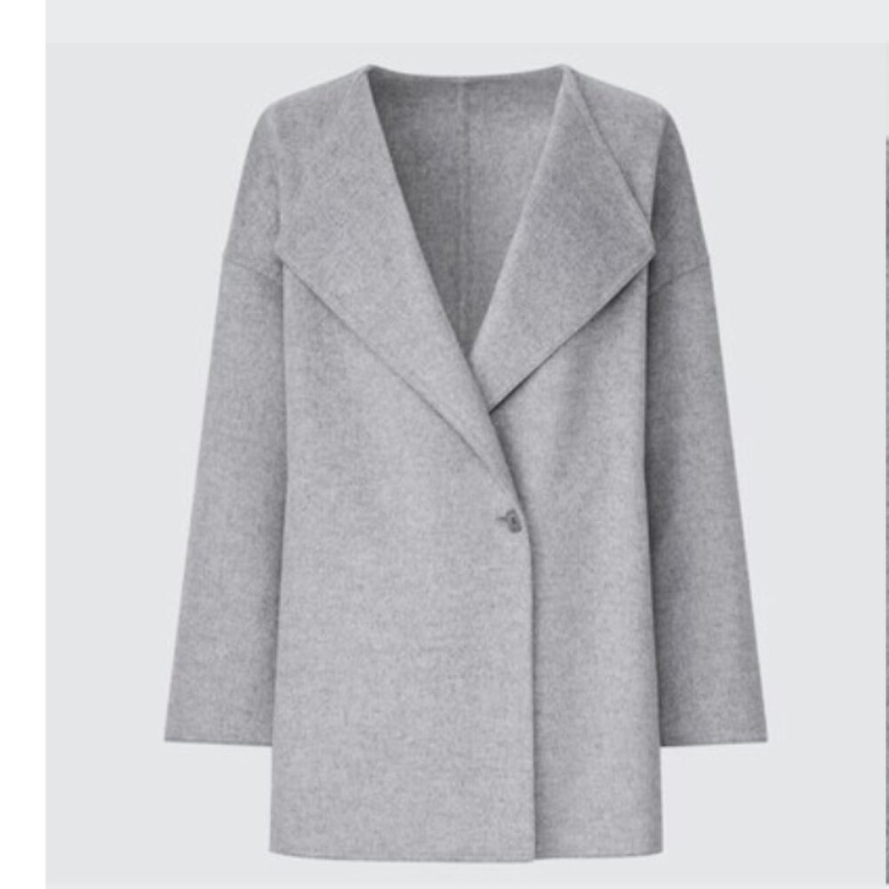 Uniqlo - Double Face Oversized Short Coat - XS